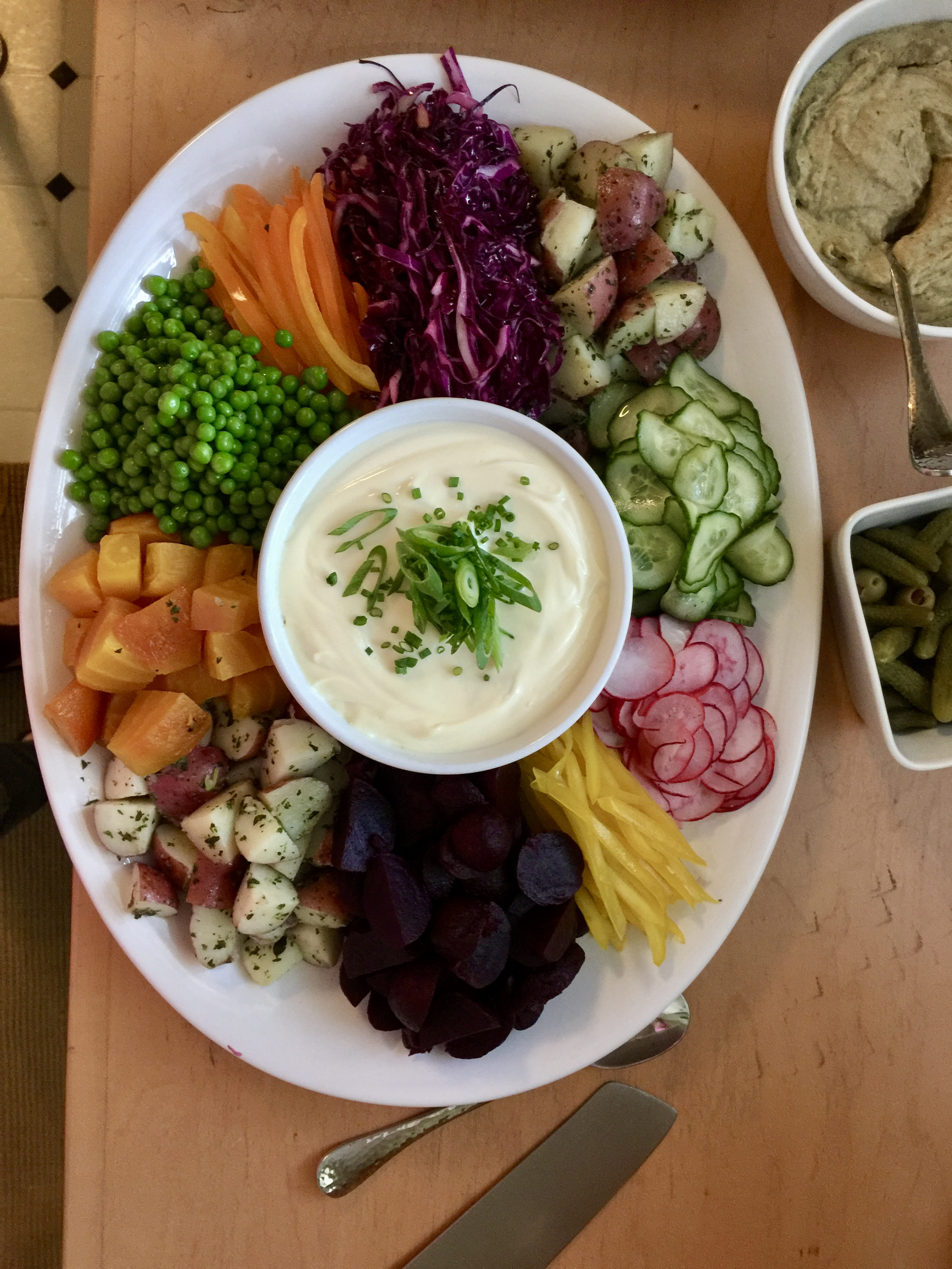 Russian salad made for a Gentleman From Moscow book club dinner